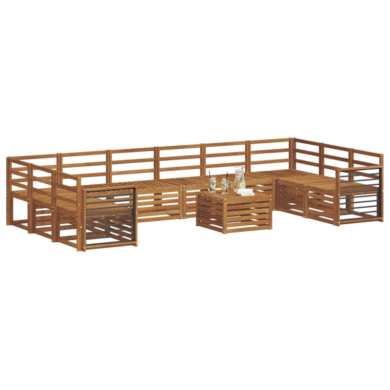 363cm Wide Patio Sectional Set