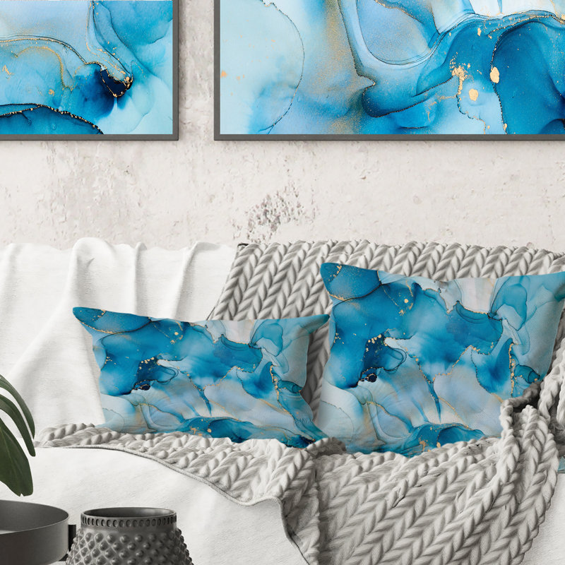 Coussin 12 "x 20" Blue Luxury
