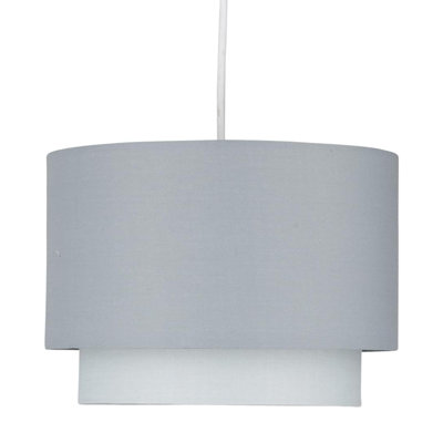 18cm H Cotton Drum Pendant Shade ( Uno )