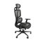 Chaise de bureau en filet de qualité supérieure avec support lombaire réglable - Base de chaise noire