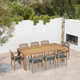 Yasira 87'' Rectangular 8 - Person Outdoor Dining Set with Cushions