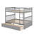 Full Over Full Bunk Bed With Drawers, Convertible Beds-1927592412