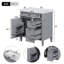 Meuble-lavabo de 30 po avec lavabo supérieur, armoire de rangement avec tiroirs et tiroir basculant-408340085