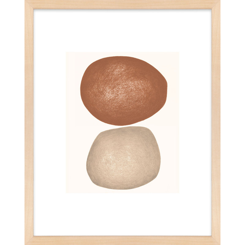 No. 192 Print by Katy Montica, 20" H x 16" W x 1.25" D, Brown Framed Paper