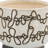 Ceramic Scribble Footed Planters, Beige - Eco-Friendly and Stylish for Indoor Plants