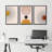 Mid Century Modern Boho Bright Nordic Abstract  Living Room Framed Canvas 3 Pieces Print Wall Art-70252460-70252467