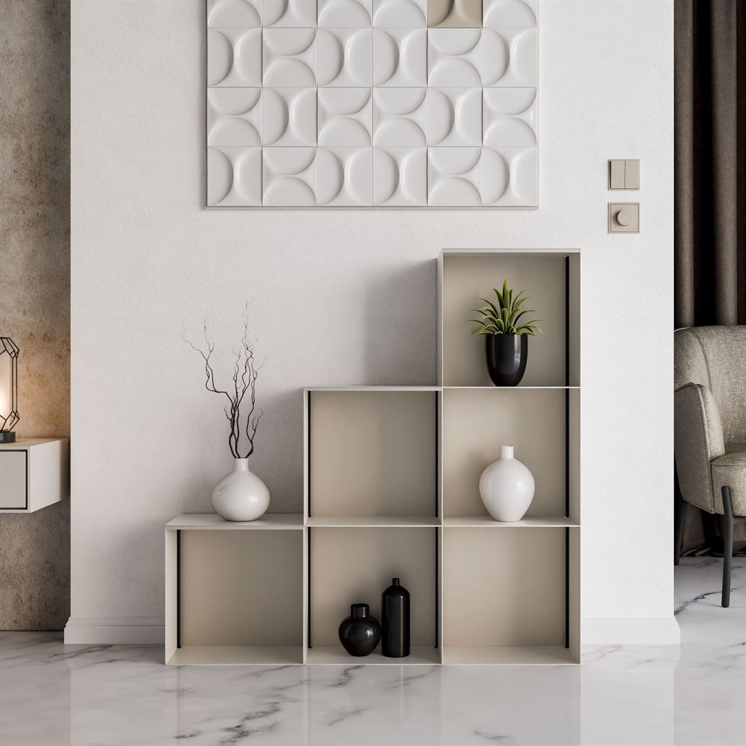 99cm H x 99cm W Metal Bookcase
