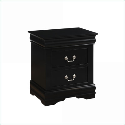 Table de chevet moderne 2 tiroirs Louis Philippe