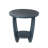 Arch Farmhouse End Table with Storage Shelf, French Country Accent Side Table, Blue-500921796