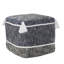 Repose-pieds bleu en polyester 16 po