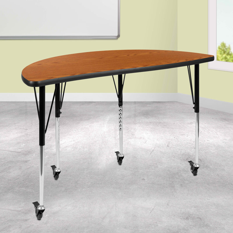 Table d'activité Goddard, Chêne, Oui, L 24 po x P 47,5 po x H 22 à 30 po
