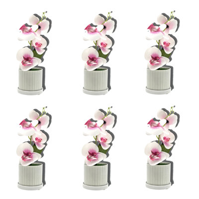 Kunstblumenstrauß Hortensie in Vase Nebiha