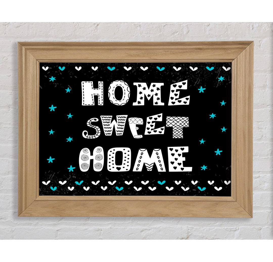 Home Sweet Home 2 - Einzelner Bilderrahmen Typografie