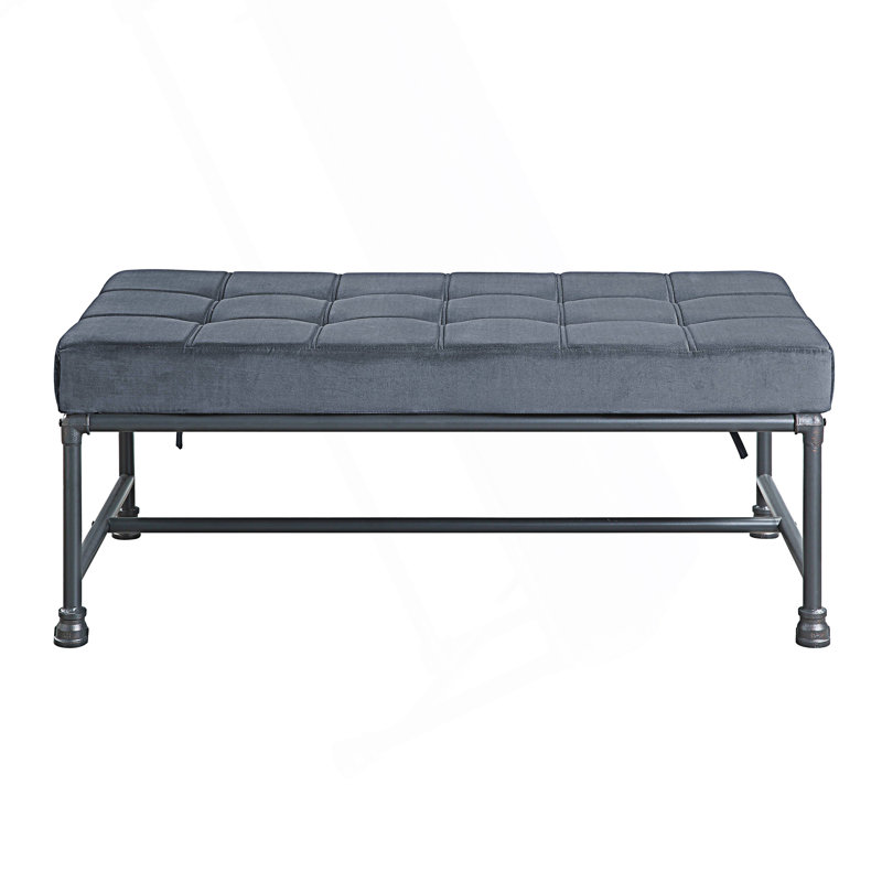 Banc de style tuyau Dater, banc Mudroom