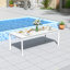 Ensemble repas extensible rectangulaire en aluminium pour 10 personnes-86568526