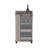 Bar Cart With Glass Door, 2-Side Shelves And Casters-1284834662