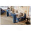 Grand lit de jour avec bureau amovible, tiroirs de rangement et table d'appoint hydraulique, bleu-129747077