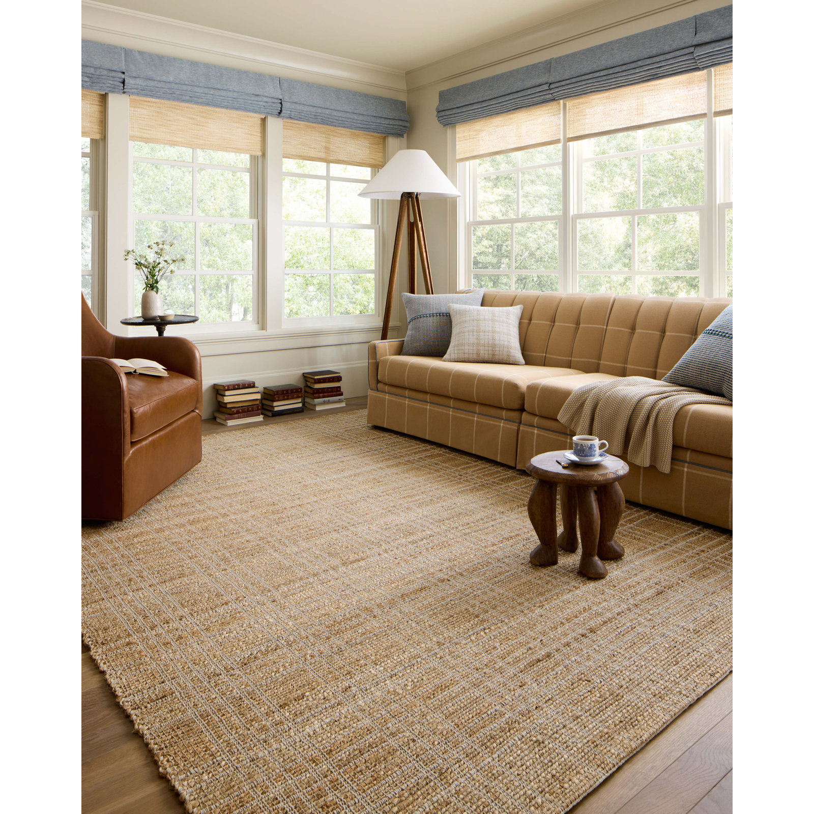 Chris Loves Julia x Loloi Judy Natural Cream Rug, Rectangle 2'3" x 3'9"