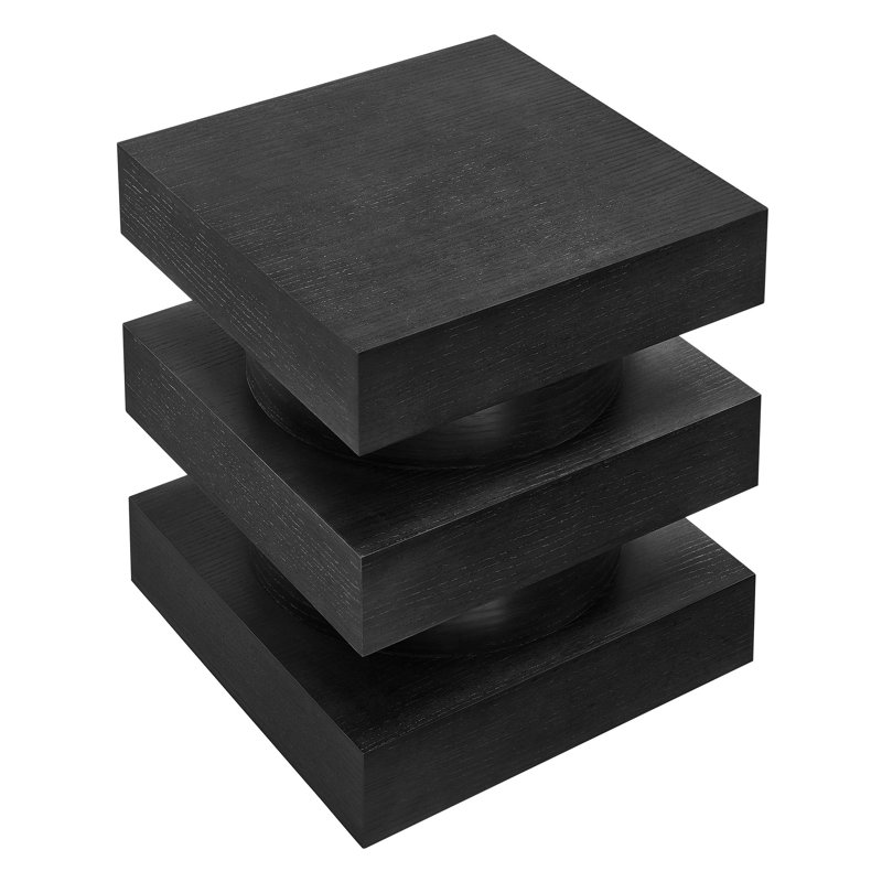 Table de bout Perpetately Totem, Noir, noir, noir, noir
