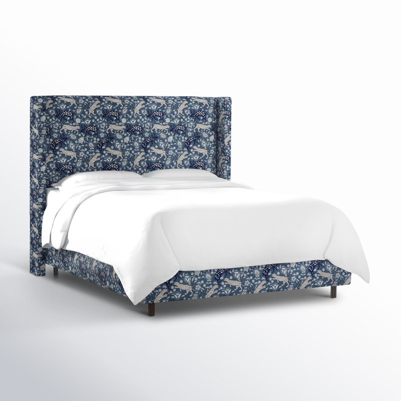 Upholstered Low Profile Standard Bed, Twin