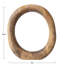 Holderness Modern Decorative Carved Wood Standing Circle