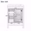 Meuble-lavabo blanc 24 po avec lavabo en céramique et porte à fermeture en douceur