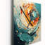 Horloge murale spirale abstraite en spirale-99638111