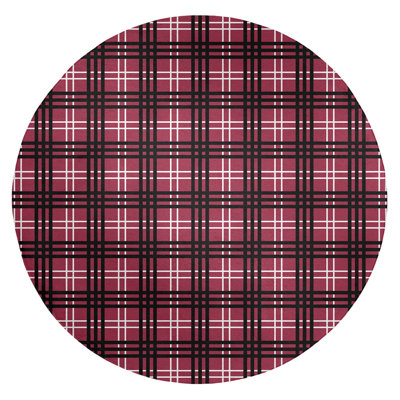 Tapis rouge à carreaux