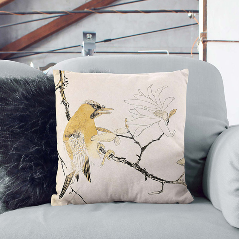 Floral Square Cushion, 40 x 40 cm