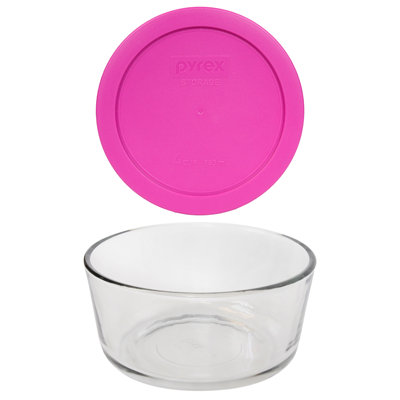 Pyrex (1) 7201 4 Cup Glass Bowl & (1) 7201-PC Lid