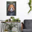 «Red Panda Portrait» par Momart, art mural en métal, 12 po x 16 po