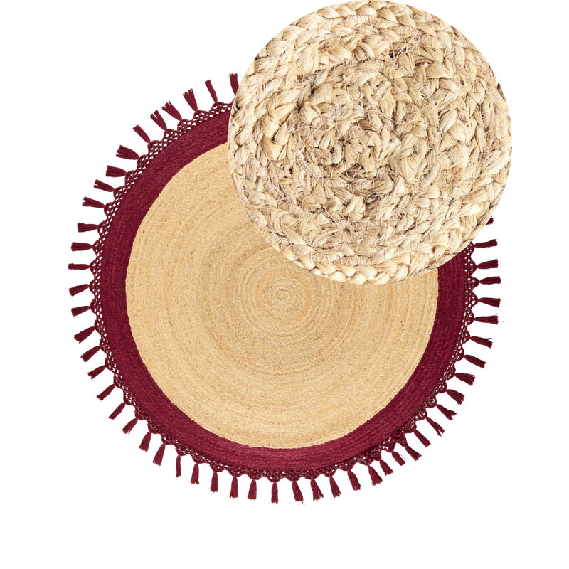 Alfredina Round Hand Braided Area Rug, Round 140cm