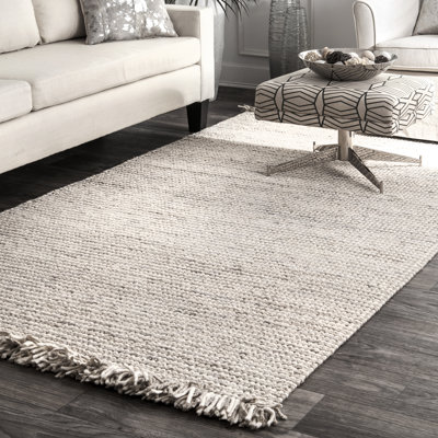 Tapis beige en laine touffeté à la main Madison
