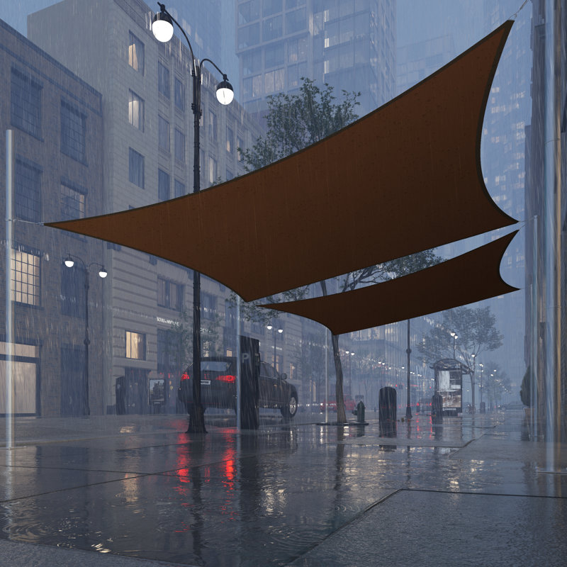 Voile d'ombrage imperméable Royal Shade, L 14 pi x P 14 pi, Brun