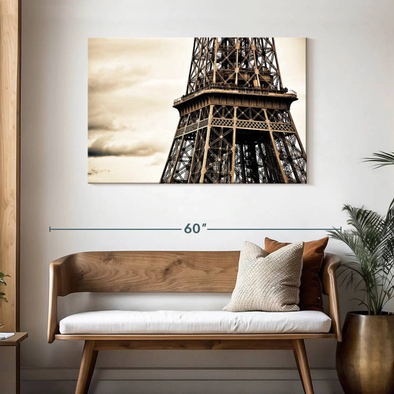 Lilie Eiffel photo rétro, H 30 po x l 45 po