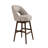 Cy Solid Wood Upholstered Counter Height Or Bar Height Swivel Barstool With Fabric Seat - Set Of 4-1336183463-1336183461