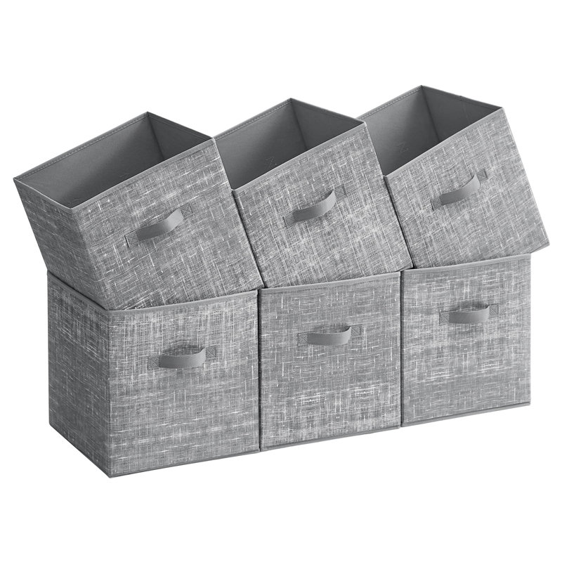 Ensemble de paniers en tissu 3 pièces, gris
