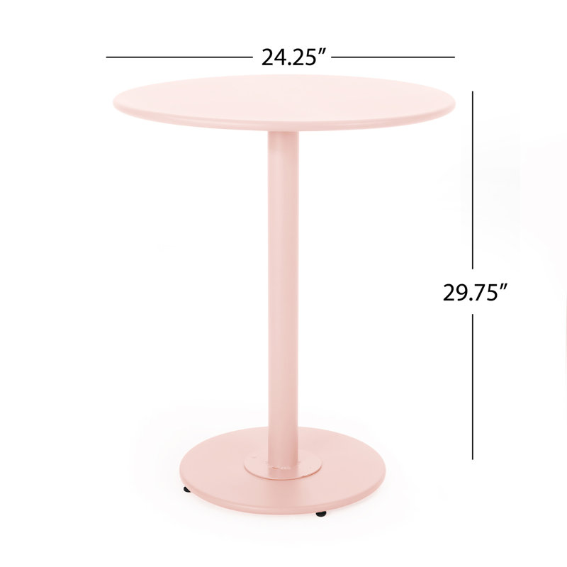 Ensemble bistro Terra Nova - rose clair mat, Rose clair