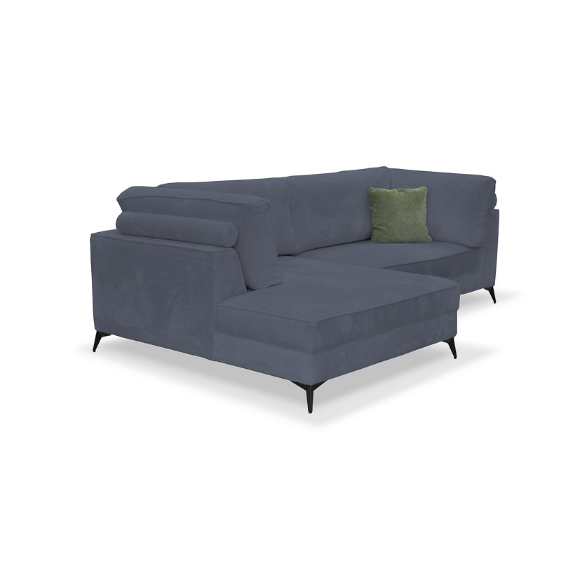 3 Seater Corner Sofa, Navy, Right Hand Facing