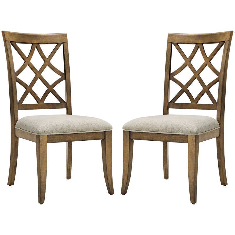 Chaises de salle à manger rembourrées Mid-Century, White Oak