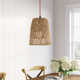 Bloomsburg Single Light Rattan Plug-in Pendant