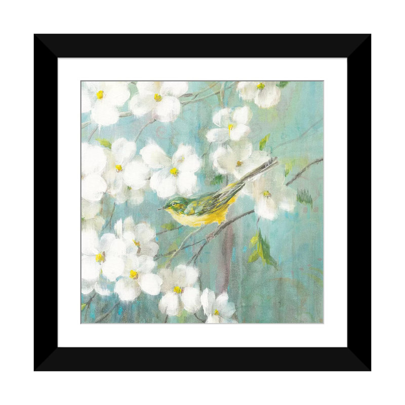 «Spring Dream VI» par Danhui Nai, impression sur toile tendue sur châssis, H 24 po x l 24 po x P 1 po, Blanc