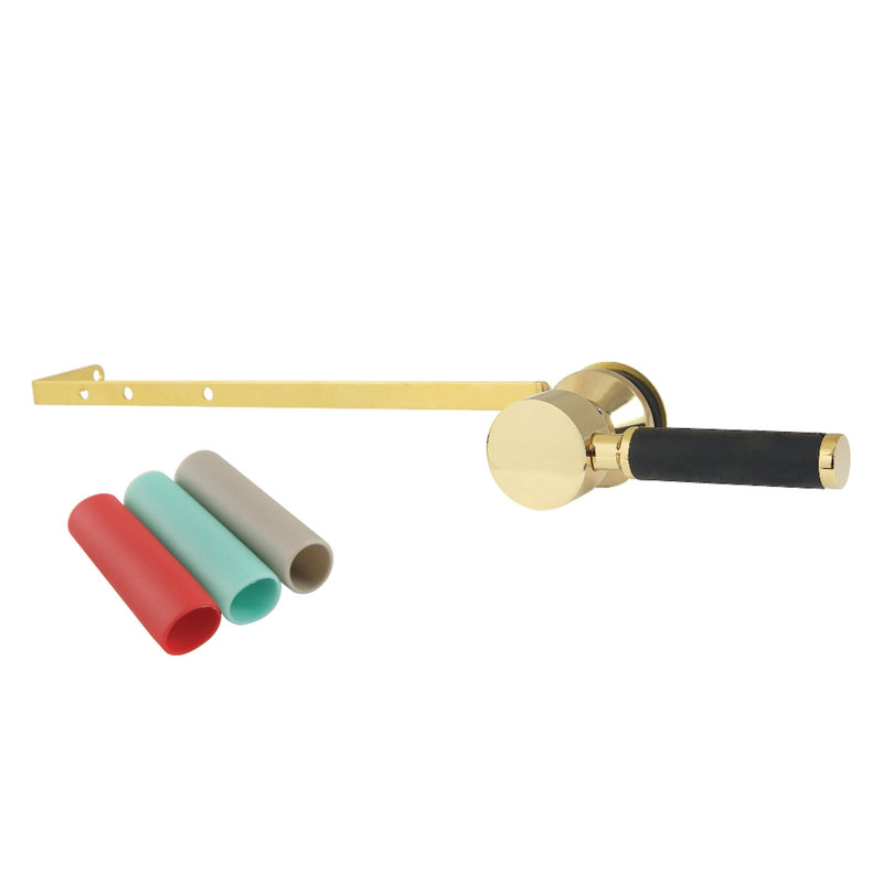 Kingston Brass KTDKLD Kaiser Universal Front Or Side Mount Toilet Tank Lever, Laiton poli