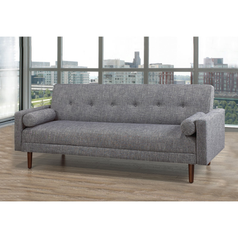 Gage Upholstered 83'' Sleeper Sofa, Gray
