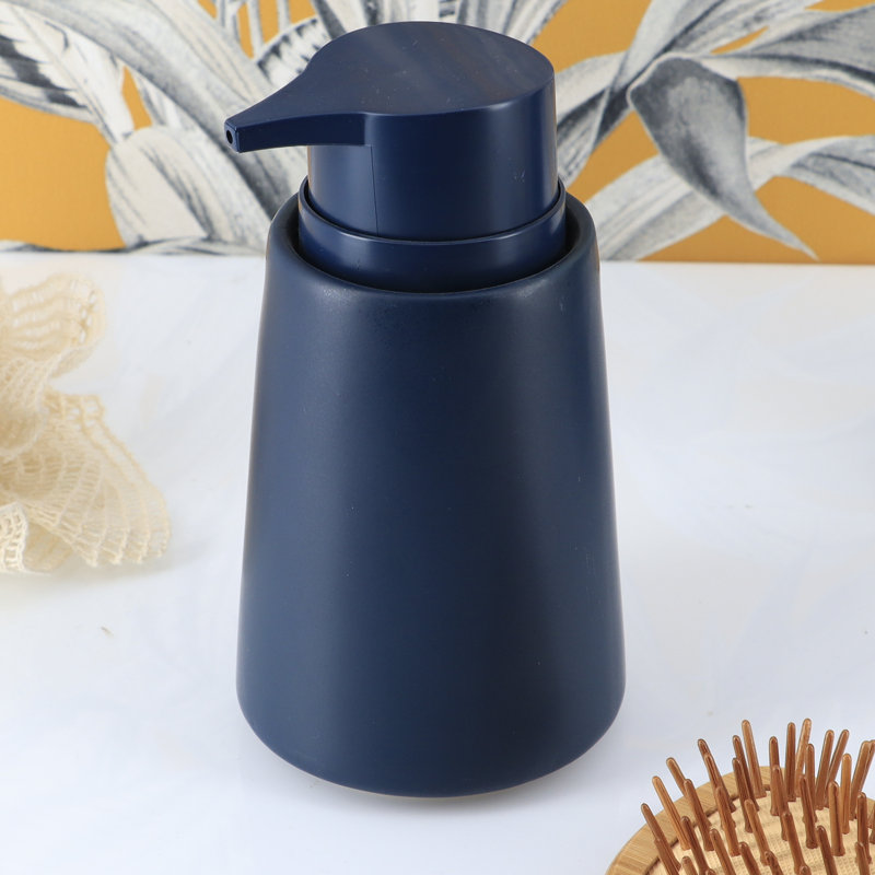Distributeur de savon pour les mains Smooth 14 fl oz, Bleu marine