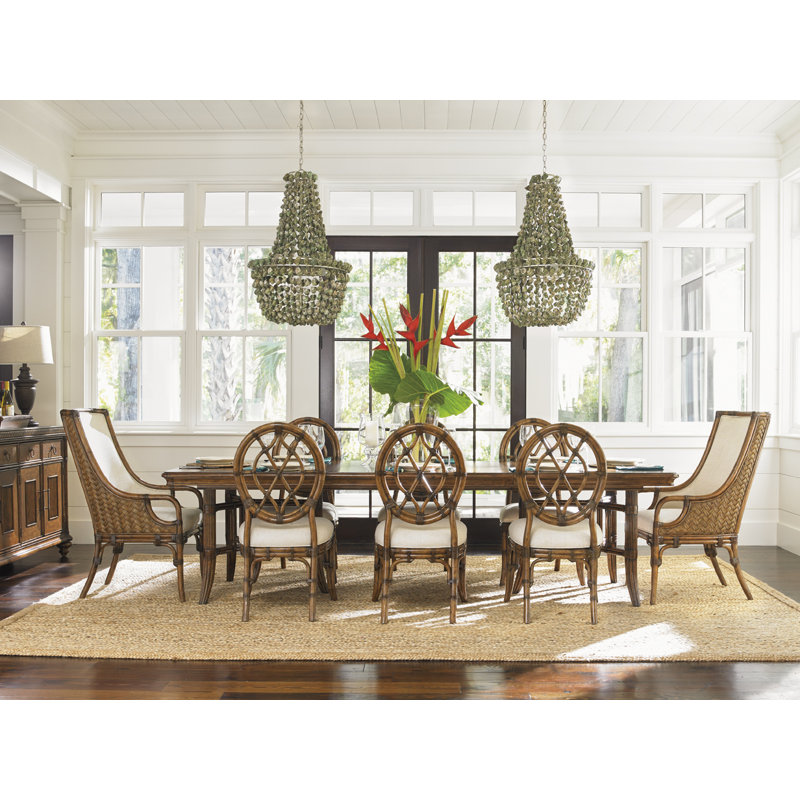 Bali Hai Upholstered Dining Arm Chair