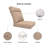 24.5 x 27 inch Outdoor Cushion For High Back Chair, 6 inch Thick Outdoor Replacement Cushion, Adirondack Chair Cushion Set-328312069