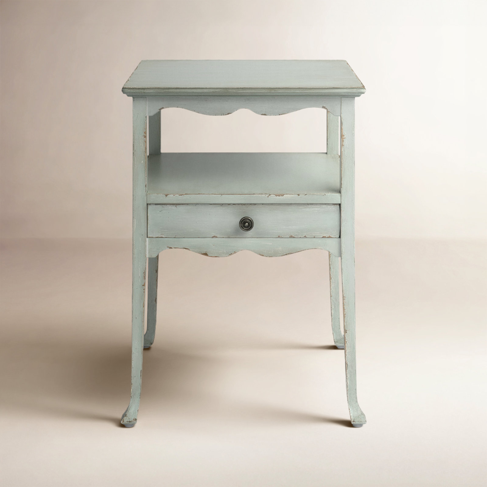 Charleston 18" End Table, Haint Blue