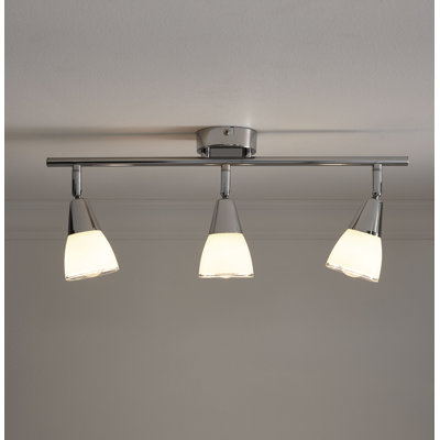 Albreda Chrome 3 Light Bar Ceiling Light