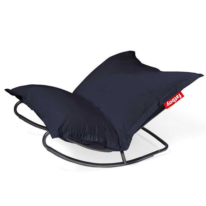 Original Outdoor Bean Bag Chair + Rock 'n Roll Rocker Bundle, Dark Ocean